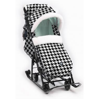 Winter 2-in-1 baby stroller with easy-to-change wheels and sledges "Nika to Children ND7-5" (ND7-5)